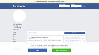 
                            5. The Australian Fencing Federation - Posts | Facebook