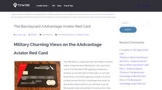 
                            8. The Barclaycard AAdvantage Aviator Red Card - TDWise