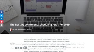 
                            8. The Best Appointment Scheduling Apps for 2019 - zapier.com