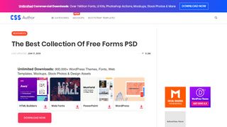 
                            8. The Best Collection Of Free Forms PSD - CSS Author