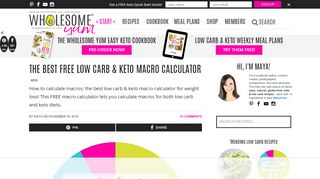 
                            5. The BEST Free Low Carb & Keto Macro Calculator | Wholesome …