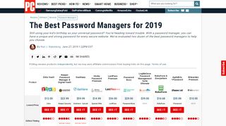 
                            9. The Best Password Managers for 2019 | …