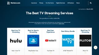 
                            8. The Best TV Streaming Services for 2019 | Reviews.com