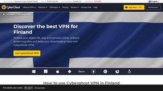 
                            5. The best VPN for Finland | CyberGhost VPN