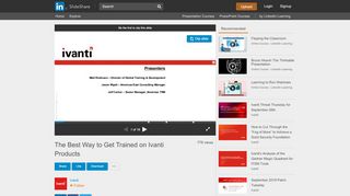 
                            5. The Best Way to Get Trained on Ivanti Products - SlideShare