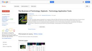 
                            8. The Business of Technology: Digitools - Technology Application Tools