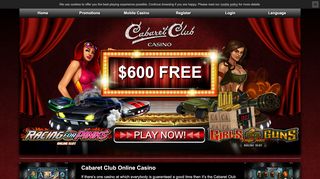 
                            1. The Cabaret Club Online Casino