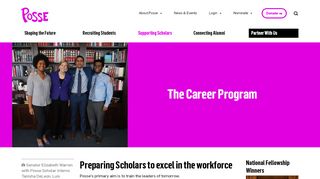 
                            6. The Career Program | The Posse Foundation