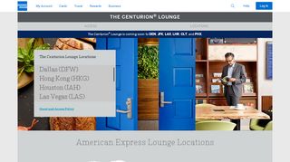 
                            7. THE CENTURION LOUNGE - Welcome