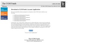 
                            1. The CGM Funds: Application for Regular Accounts