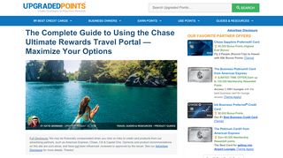 
                            6. The Chase Ultimate Rewards Travel Portal - Full Guide [2019]