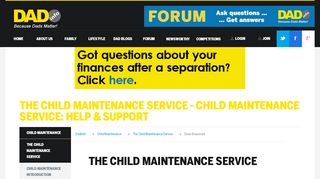 
                            8. The Child Maintenance Service - Dad Info