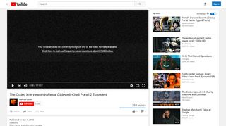 
                            4. The Codec Interview with Alesia Glidewell -Chell Portal 2 ...
