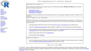 
                            8. The Comprehensive R Archive Network