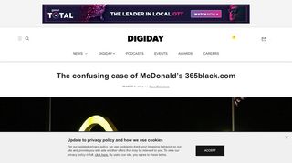 
                            2. The confusing case of McDonald's 365black.com - Digiday