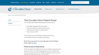 
                            6. The Corvallis Clinic Patient Portal - The Corvallis Clinic