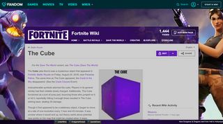 
                            8. The Cube | Fortnite Wiki | FANDOM powered by Wikia