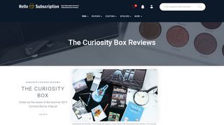 
                            9. The Curiosity Box Reviews - hello subscription