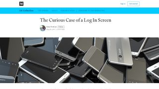 
                            7. The Curious Case of a Log In Screen - UX Collective