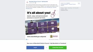 
                            3. The Customer Portal is here! Giving you... - Mansfield District Council ...
