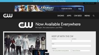 
                            1. The CW - Notify Me - cwtv.com