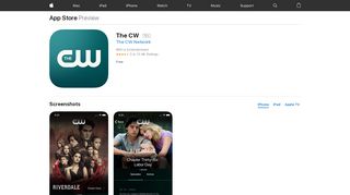 
                            8. ‎The CW on the App Store - apps.apple.com