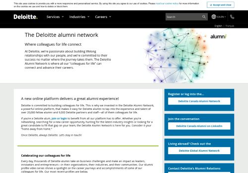 
                            4. The Deloitte Alumni Network