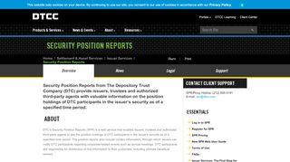 
                            7. The Depository Trust Company's Security Position Reports ...