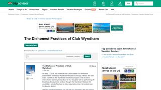 
                            8. The Dishonest Practices of Club Wyndham - Timeshares / Vacation ...