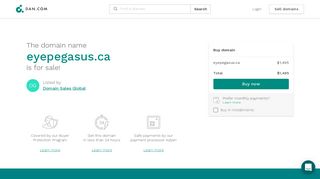 
                            9. The domain name eyepegasus.ca is for sale | DAN.COM