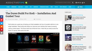 
                            9. The Durex Build For Kodi - Installation And Guided Tour