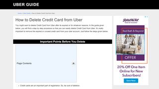
                            9. The Easiest Way to Delete Credit Card from Uber - Step by ...