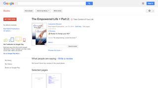 
                            6. The Empowered Life + Part 2: 🌸 Take Control of Your Life - Google Books Result