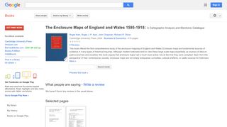 
                            8. The Enclosure Maps of England and Wales 1595-1918: A Cartographic ...