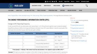 
                            1. The Energy Performance Information Center | HUD.gov / U.S. ...