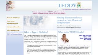 
                            1. The Environmental Determinants of Diabetes in the Young (TEDDY ...