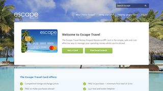 
                            9. The Escape Travel Money Prepaid MasterCard® Card