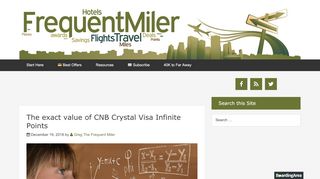 
                            7. The exact value of CNB Crystal Visa Infinite Points