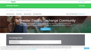 
                            4. The Exchange Knowledgebase | Schneider Electric