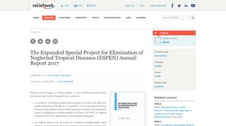 
                            7. The Expanded Special Project for Elimination of Neglected Tropical ...