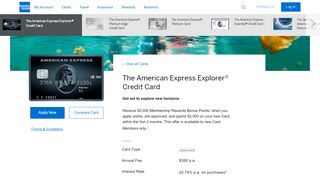 
                            9. The Explorer Credit Card | AMEX Australia