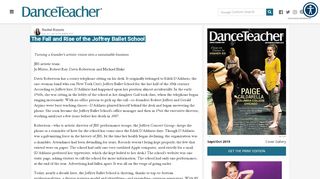 
                            8. The Fall and Rise of the Joffrey Ballet School - Dance Teacher