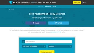 
                            8. The Fastest Free Proxy | hide.me