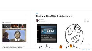 
                            10. The Fatal Flaw With Portal on Macs - Gizmodo