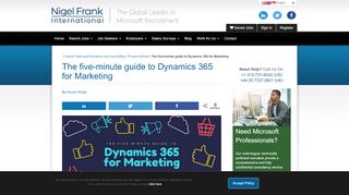 
                            5. The five-minute guide to Dynamics 365 for Marketing - Nigel Frank