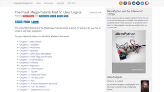 
                            4. The Flask Mega-Tutorial Part V: User Logins - miguelgrinberg ...