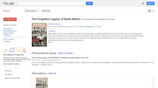 
                            5. The Forgotten Legacy of Stella Walsh: The Greatest Female Athlete of ...