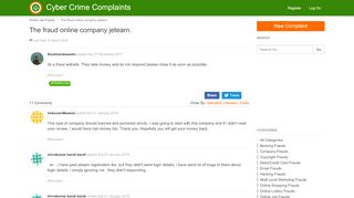 
                            6. The fraud online company jetearn. - Cyber Crime …