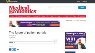 
                            10. The future of patient portals | Medical Economics