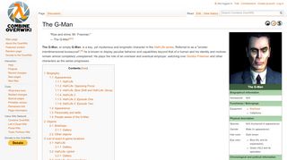 
                            3. The G-Man - Combine OverWiki, the original Half-Life wiki and Portal ...